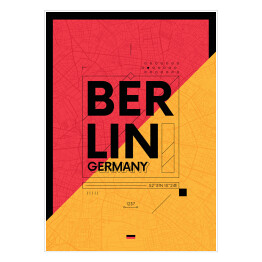 Plakat samoprzylepny Typografia - Berlin