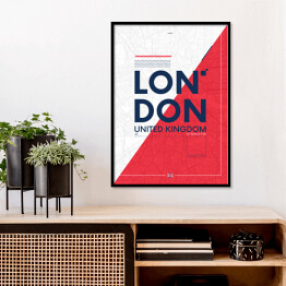 Plakat w ramie Typografia - Londyn
