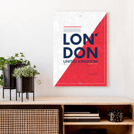 Obraz na płótnie Typografia - Londyn