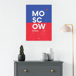 Plakat samoprzylepny Typografia - Moskwa