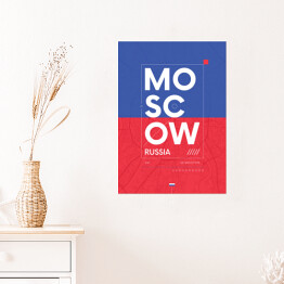 Plakat samoprzylepny Typografia - Moskwa
