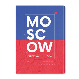 Obraz na płótnie Typografia - Moskwa