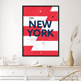 Plakat w ramie Typografia - Nowy Jork