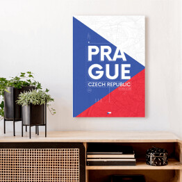 Obraz na płótnie Typografia - Praga