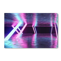 Obraz na płótnie Neonowe światła laserowe