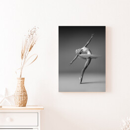 Obraz na płótnie Balerina w tutu i pointe shoes robi piękną pozę