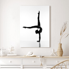 Obraz na płótnie Gimnastyka w podświetleniu