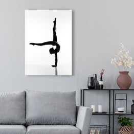 Obraz na płótnie Gimnastyka w podświetleniu