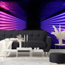 Fototapeta winylowa zmywalna Neonowy korytarz 3D