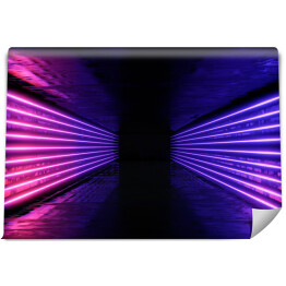 Fototapeta winylowa zmywalna Neonowy korytarz 3D