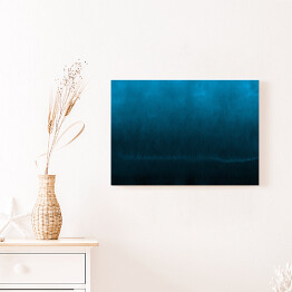Obraz na płótnie Akwarela w ciemnych odcieniach koloru niebieskiego