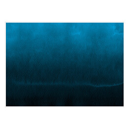 Plakat samoprzylepny Akwarela w ciemnych odcieniach koloru niebieskiego