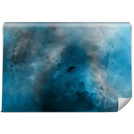 Fototapeta Niebieska akwarela ombre w ciemnych odcieniach