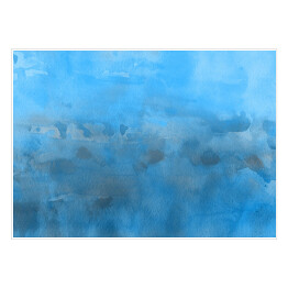 Plakat samoprzylepny Błękitna laguna - motyw ombre