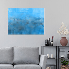 Plakat Błękitna laguna - motyw ombre