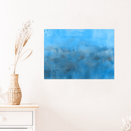 Plakat samoprzylepny Błękitna laguna - motyw ombre