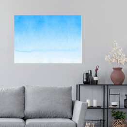 Plakat samoprzylepny Błękit nieba - efekt ombre