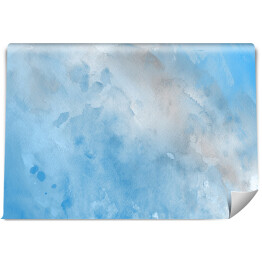 Fototapeta winylowa zmywalna Niebieska akwarela ombre w jasnych odcieniach