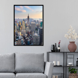 Plakat w ramie Nowy Jork - poranny widok na miasto