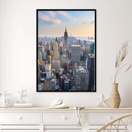 Plakat w ramie Nowy Jork - poranny widok na miasto