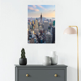 Plakat Nowy Jork - poranny widok na miasto