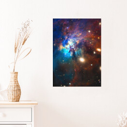 Plakat samoprzylepny Gwiazdy i galaktyka 