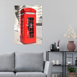 Plakat Londyńska czerwona budka telefoniczna 