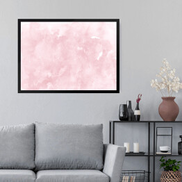 Obraz w ramie Pastelowa różowa akwarela ombre