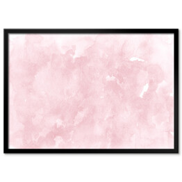 Plakat w ramie Pastelowa różowa akwarela ombre