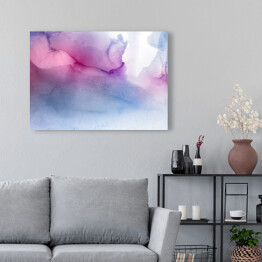 Obraz na płótnie Fioletowe chmury - akwarela