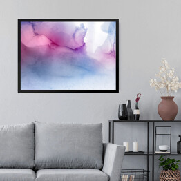 Obraz w ramie Fioletowe chmury - akwarela