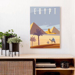 Obraz na płótnie Podróżnicza ilustracja - Egipt