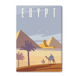 Obraz na płótnie Podróżnicza ilustracja - Egipt