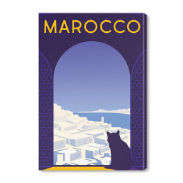 Obraz na płótnie Podróżnicza ilustracja - Maroko