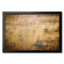 Obraz w ramie Granatowa betonowa ściana pokryta złotym pyłem