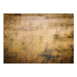 Plakat samoprzylepny Granatowa betonowa ściana pokryta złotym pyłem