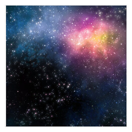Plakat samoprzylepny Mgławice w przestrzeni kosmicznej