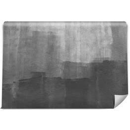 Fototapeta winylowa zmywalna Abstrakcyjne tło z czarnego koloru malowane na białej ścianie. Art backdrop.