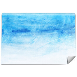 Fototapeta winylowa zmywalna Akwarelowy niebieski krajobraz - abstrakcja