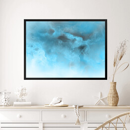 Obraz w ramie Pochmurne niebo - akwarelowa abstrakcja