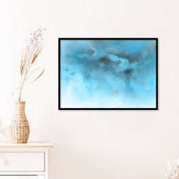 Plakat w ramie Pochmurne niebo - akwarelowa abstrakcja
