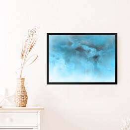 Obraz w ramie Pochmurne niebo - akwarelowa abstrakcja
