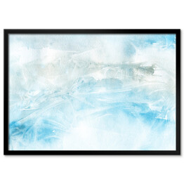 Plakat w ramie Błękit chmur - akwarela z efektem ombre