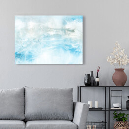 Obraz na płótnie Błękit chmur - akwarela z efektem ombre