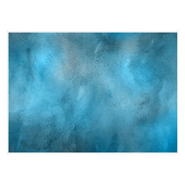 Plakat samoprzylepny Ciemna niebieska akwarela z jasnymi akcentami ombre