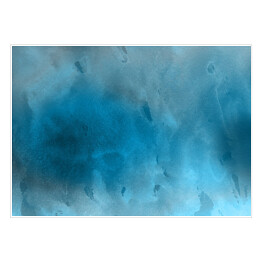 Plakat samoprzylepny Tafla ombre w niebieskich barwach