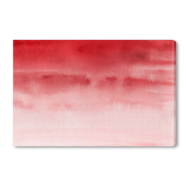 Obraz na płótnie Akwarela w odcieniach czerwieni i bieli - ombre