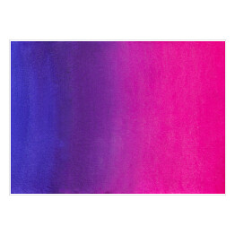 Plakat samoprzylepny Akwarela w intensywnych odcieniach fioletu i różu