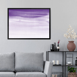 Obraz w ramie Piaski pustyni - fioletowa abstrakcja ombre