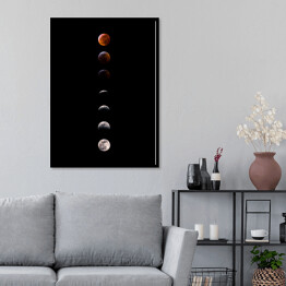 Plakat w ramie Galaktyka - kompozycja z planetami